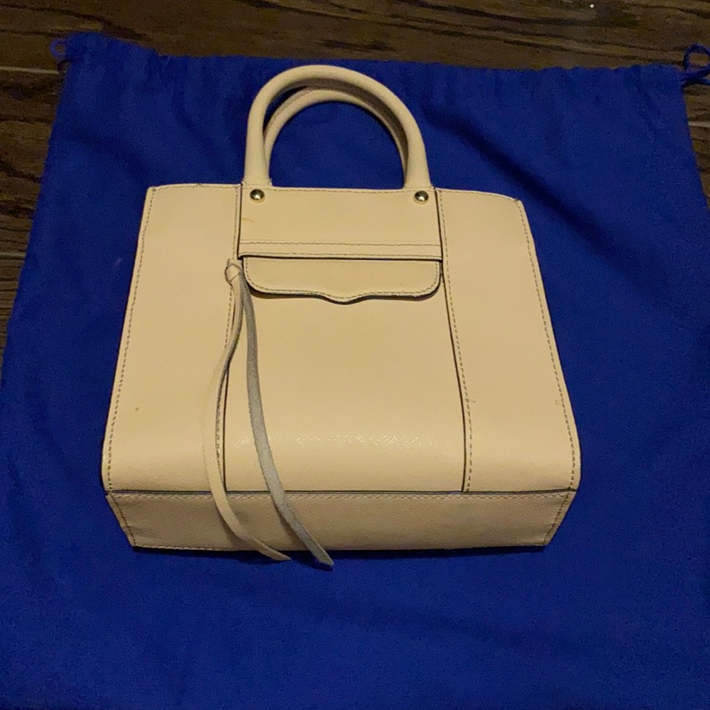 Cream coloured Rebecca Minkoff top handle bag.